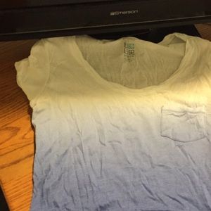 Faded white and blue tshirt